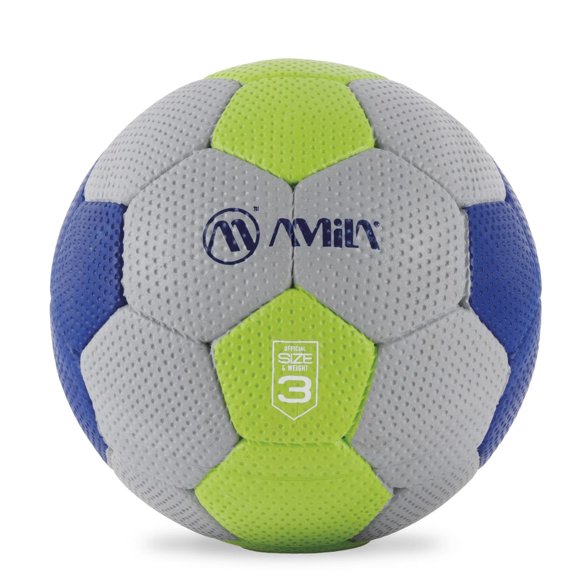 Φωτογραφία προϊόντος: Amila Μπάλα Handball Cellular Νο3 - Μπλε / Πράσινο / Γκρι