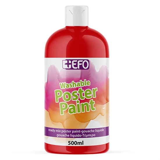 Φωτογραφία προϊόντος: Τέμπερα +Efo Poster Paint 500ml 1τμχ Κόκκινο 385505