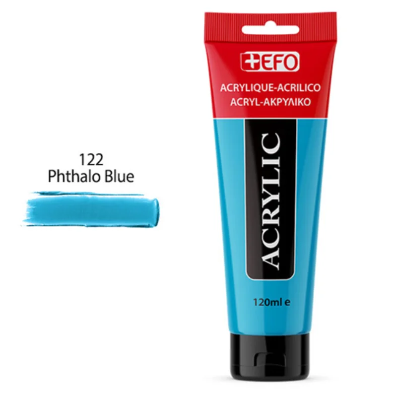 Φωτογραφία προϊόντος: Ακρυλικό Χρώμα +EFO 120ml 122 Phthalo Blue 389122