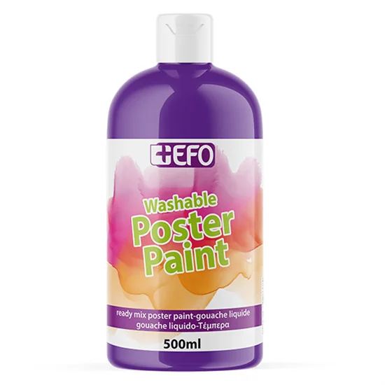 Φωτογραφία προϊόντος: Τέμπερα +Efo Poster Paint 500ml 1τμχ Μωβ 385511