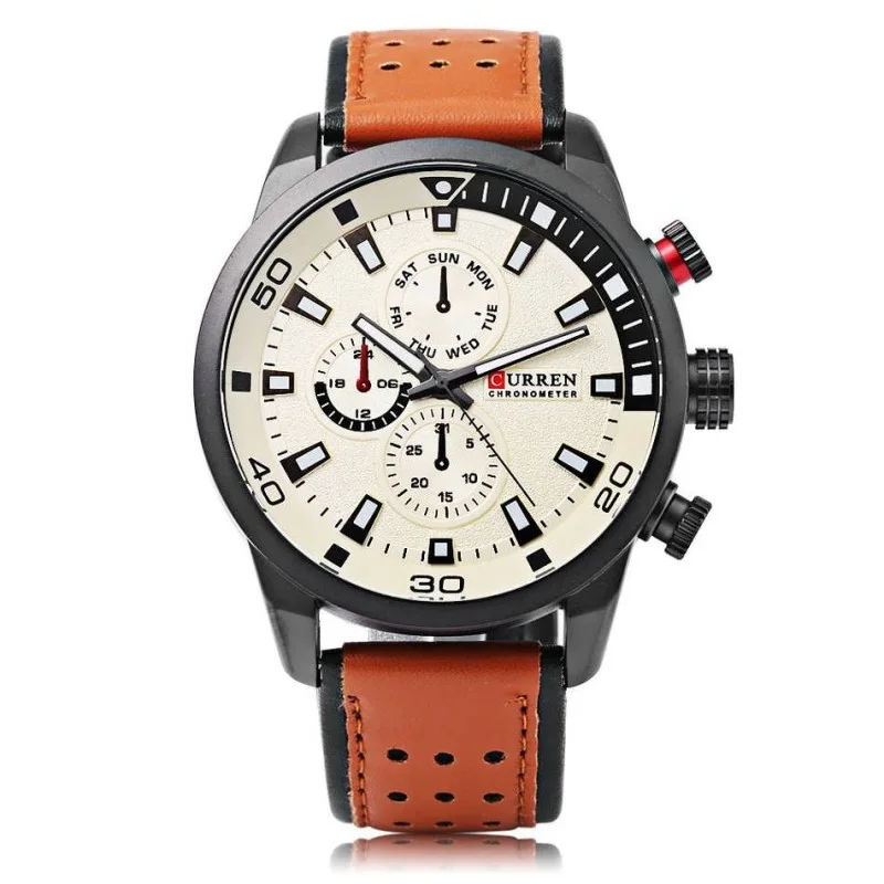 Φωτογραφία προϊόντος: Ανδρικό Ρολόι Curren 8250 Brown-White
