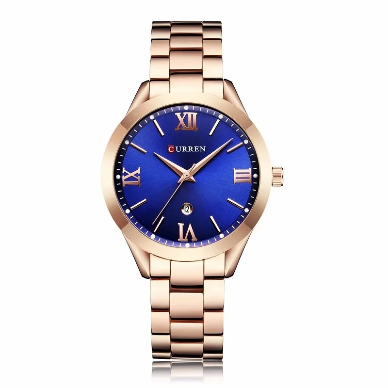 Φωτογραφία προϊόντος: Γυναικείο ρολόι CURREN 9007 Rose Gold - Blue