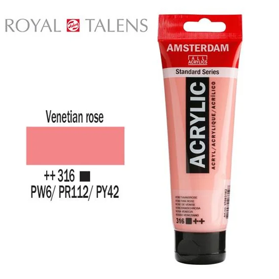 Φωτογραφία προϊόντος: Ακρυλικό Χρώμα Royal Talens Amsterdam 120ml 316 Venetian Rose 17093162