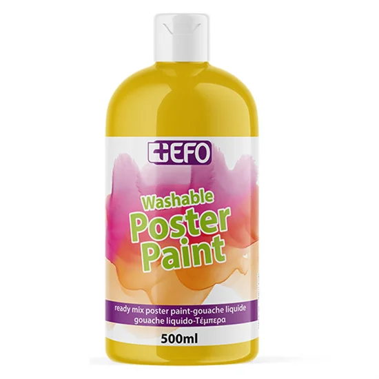 Φωτογραφία προϊόντος: Τέμπερα +Efo Poster Paint 500ml 1τμχ Ώχρα 385513