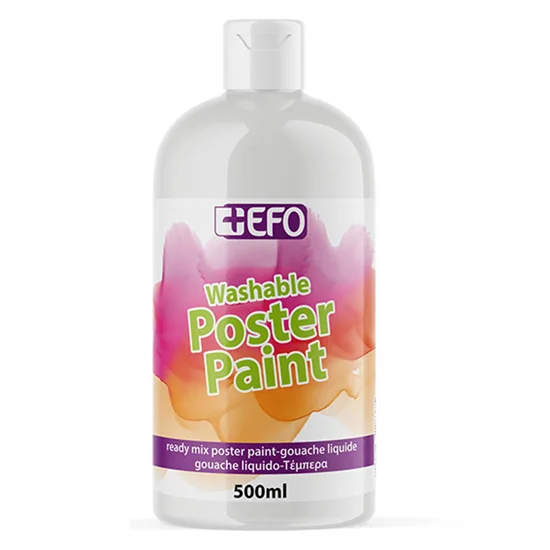 Φωτογραφία προϊόντος: Τέμπερα +Efo Poster Paint 500ml 1τμχ Λευκό 385501