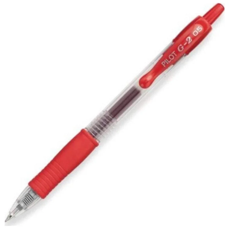 Φωτογραφία προϊόντος: Στυλό Ballpoint Pilot 0.5mm Fine 1τμχ με Κόκκινο Mελάνι BL-G2-5-R