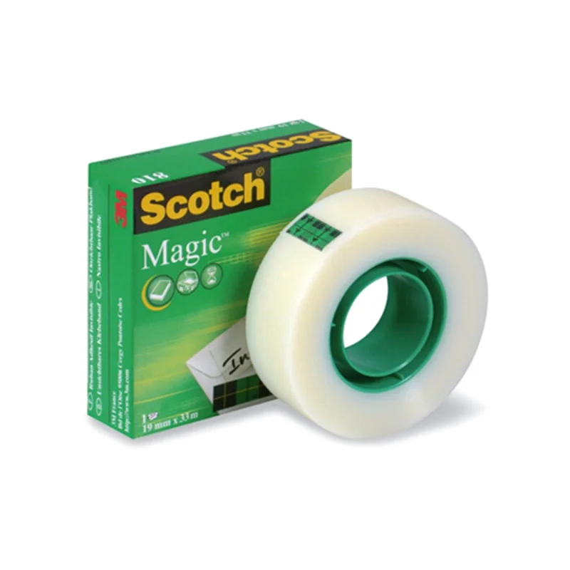 Φωτογραφία προϊόντος: Αυτοκόλλητη Ταινία Scotch Magic Tape 1.9cmx33m 1τμχ Διάφανη 8101933