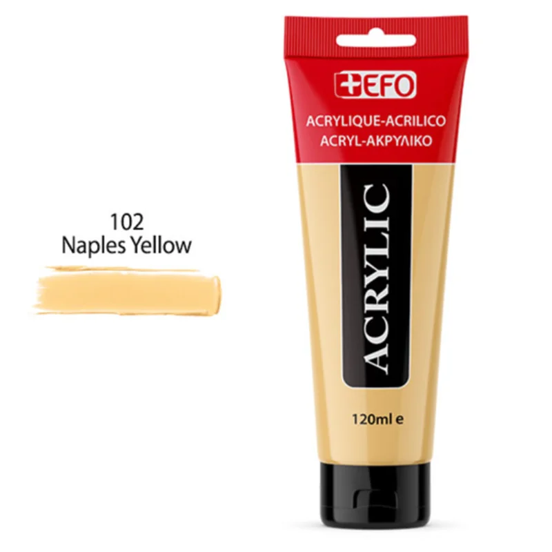 Φωτογραφία προϊόντος: Ακρυλικό Χρώμα +EFO 120ml 102 Naples Yellow 389102
