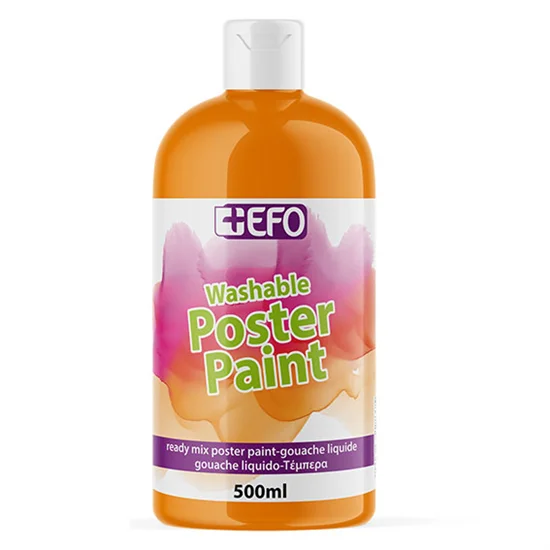 Φωτογραφία προϊόντος: Τέμπερα +Efo Poster Paint 500ml 1τμχ Πορτοκαλί 385503