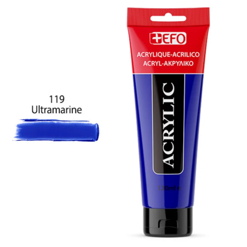 Φωτογραφία προϊόντος: Ακρυλικό Χρώμα +EFO 120ml 119 Ultramarine 389119