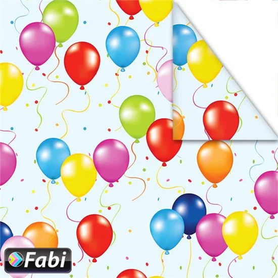 Φωτογραφία προϊόντος: Fabi Craft Χαρτόνι Ριγέ Διπλής Όψης Fabi 50x70cm 1τμχ Μπαλόνια 1455031