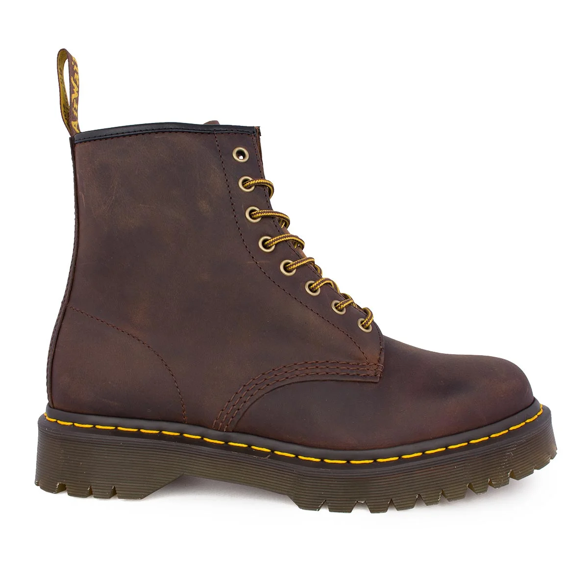 Φωτογραφία προϊόντος: Dr. Martens DR MARTENS 1460 BEX CRAZY HORSE LEATHER LACE UP BOOTS - ΚΑΦΕ
