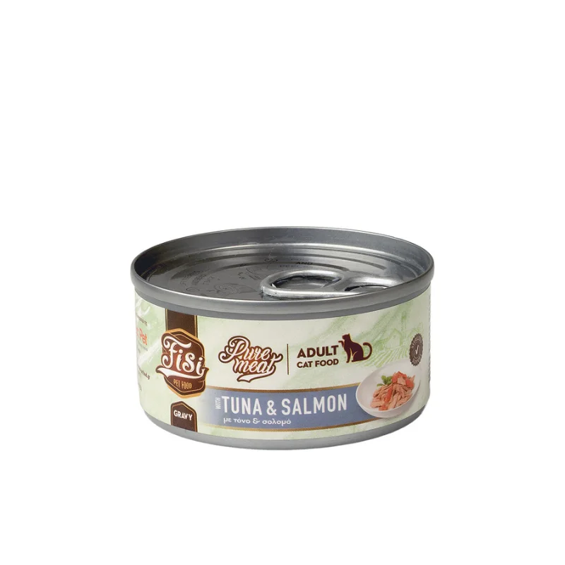 Φωτογραφία προϊόντος: Fisi Pure Meat Cat Adult Τόνος + Σολομός 80 gr