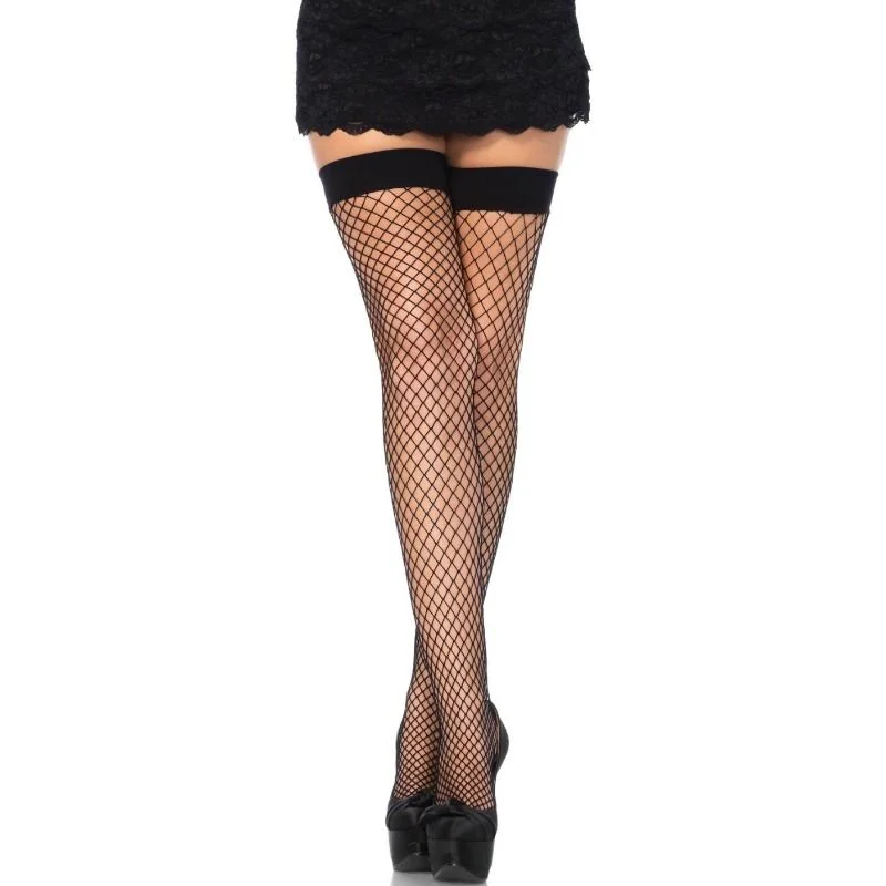Φωτογραφία προϊόντος: LEG AVENUE FISHNET THIGH HIGHS BLACK ONE SIZE