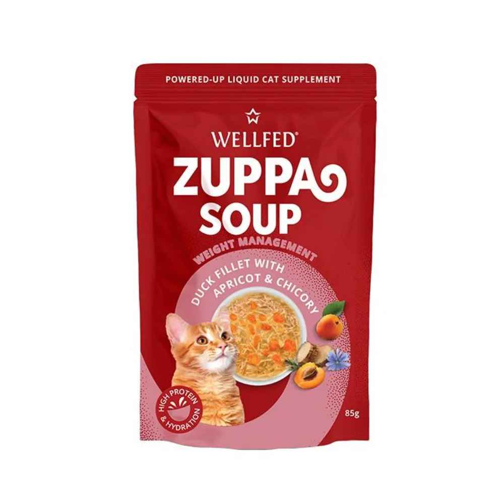 Φωτογραφία προϊόντος: Wellfed Zuppa Soup Πάπια με Βερίκοκο + Κιχώριο 85gr
