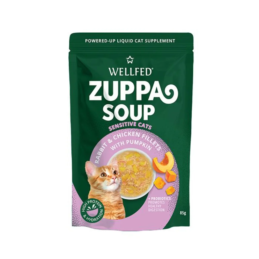 Φωτογραφία προϊόντος: Wellfed Zuppa Soup με Κουνέλι + Κοτόπουλο με Κολοκύθα 85gr
