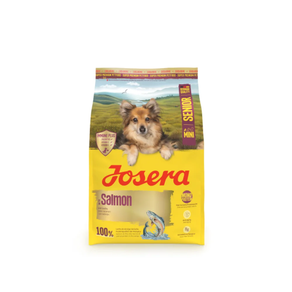Φωτογραφία προϊόντος: Josera Dog Josera Mini Senior Grain Free Salmon 3kg – Ξηρά Τροφή Μικρόσωμων Ηλικιωμένων Σκύλων με Σολομό