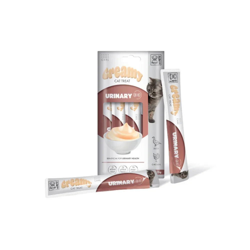 Φωτογραφία προϊόντος: M-Pets Creamy Cat Treat Urinary 4x15g - Λιχουδιά για Υγεία Ουροποιητικού