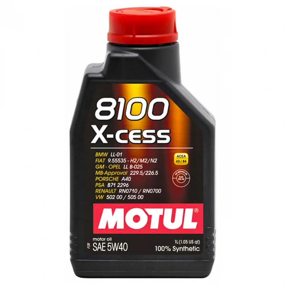 Φωτογραφία προϊόντος: ΛΑΔΙ ΑΥΤΟΚΙΝΗΤΟΥ MOTUL 8100 X-CESS 5W40 1lt 100% Συνθετικά
