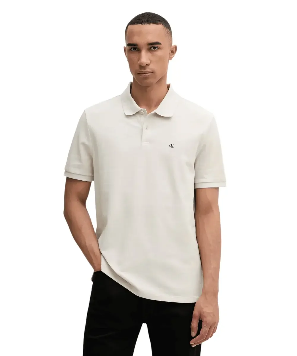 Φωτογραφία προϊόντος: Calvin Klein - Ανδρική Μπλούζα Κοντομάνικη Polo Monogram Pique Plein Air Regular Fit LV040EM269-2JX Μπεζ