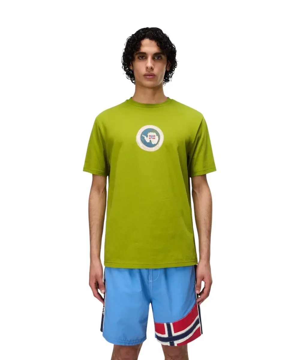 Φωτογραφία προϊόντος: Napapijri - Ανδρικό T-shirt S-Phos SS Relaxed fit NP0A4G5A-G3B Πράσινο