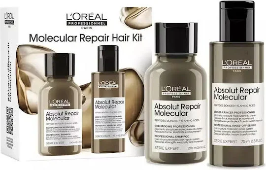 Φωτογραφία προϊόντος: L Oreal Professionel Absolut Repair Molecular Mini Duo Kit Μοριακής Επανόρθωσης Για Πολύ Ταλαιπωρημένα Μαλλιά