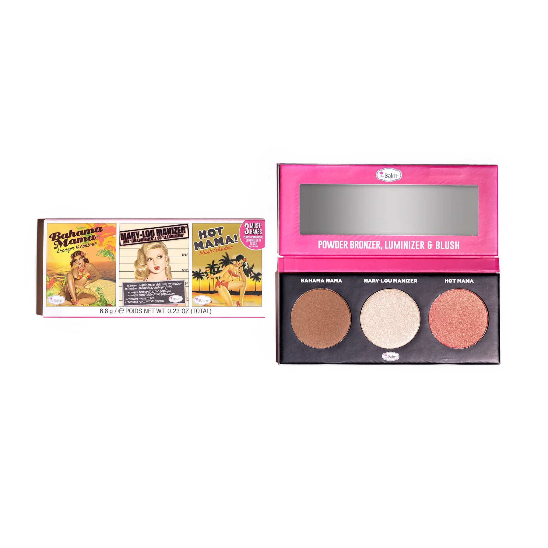 Φωτογραφία προϊόντος: Make Me Up The Balm 3 Must-Have Powder Bronzer, Luminizer, Blush