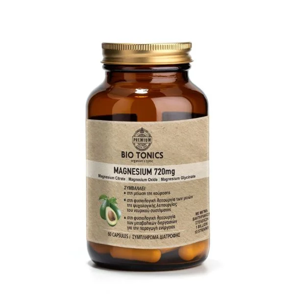 Φωτογραφία προϊόντος: Bio Tonics Premium Μαγνήσιο Muscle Cramb 720mg x60tabs - Bio Tonics