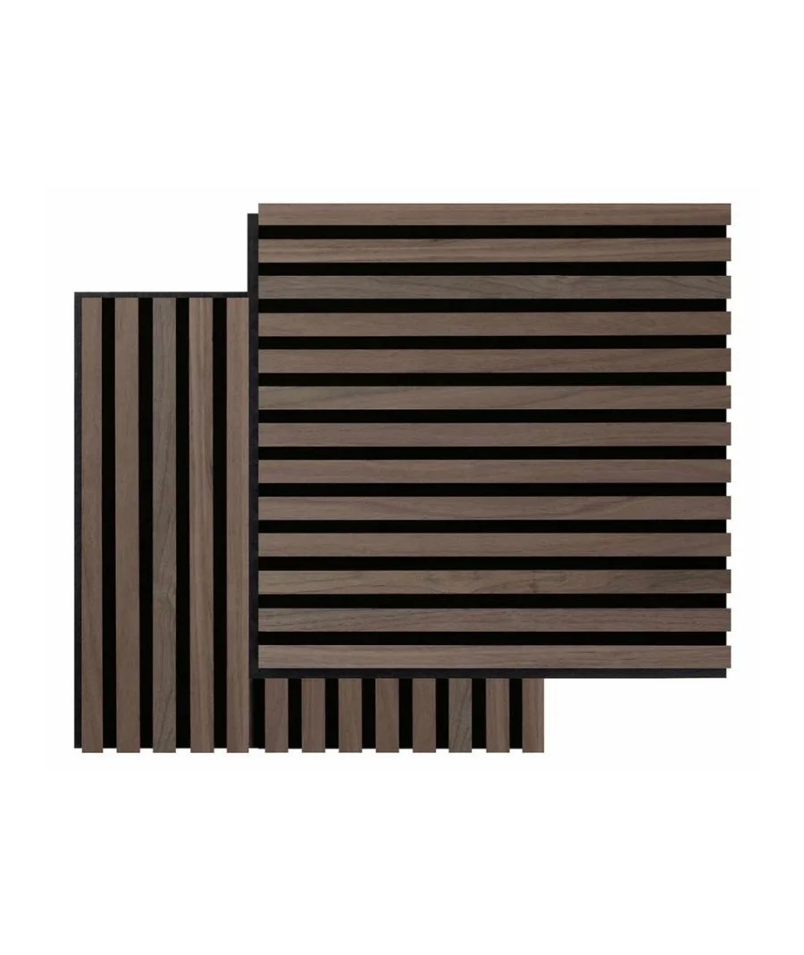 Φωτογραφία προϊόντος: Audiodesigner 3D Square Walnut Ξύλινο Διακοσμητικό Ηχοαπορροφητικό Πάνελ Τοίχου 52 x 52 x 2,2cm / 0,54 τ.μ. (2 Τεμάχια)
