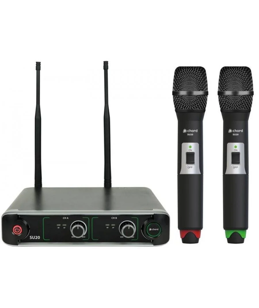 Φωτογραφία προϊόντος: Chord SU20-H-RG Compact Dual UHF Mικροφώνου (Σετ) **ΤΕΛΕΥΤΑΙΟ ΤΕΜΑΧΙΟ