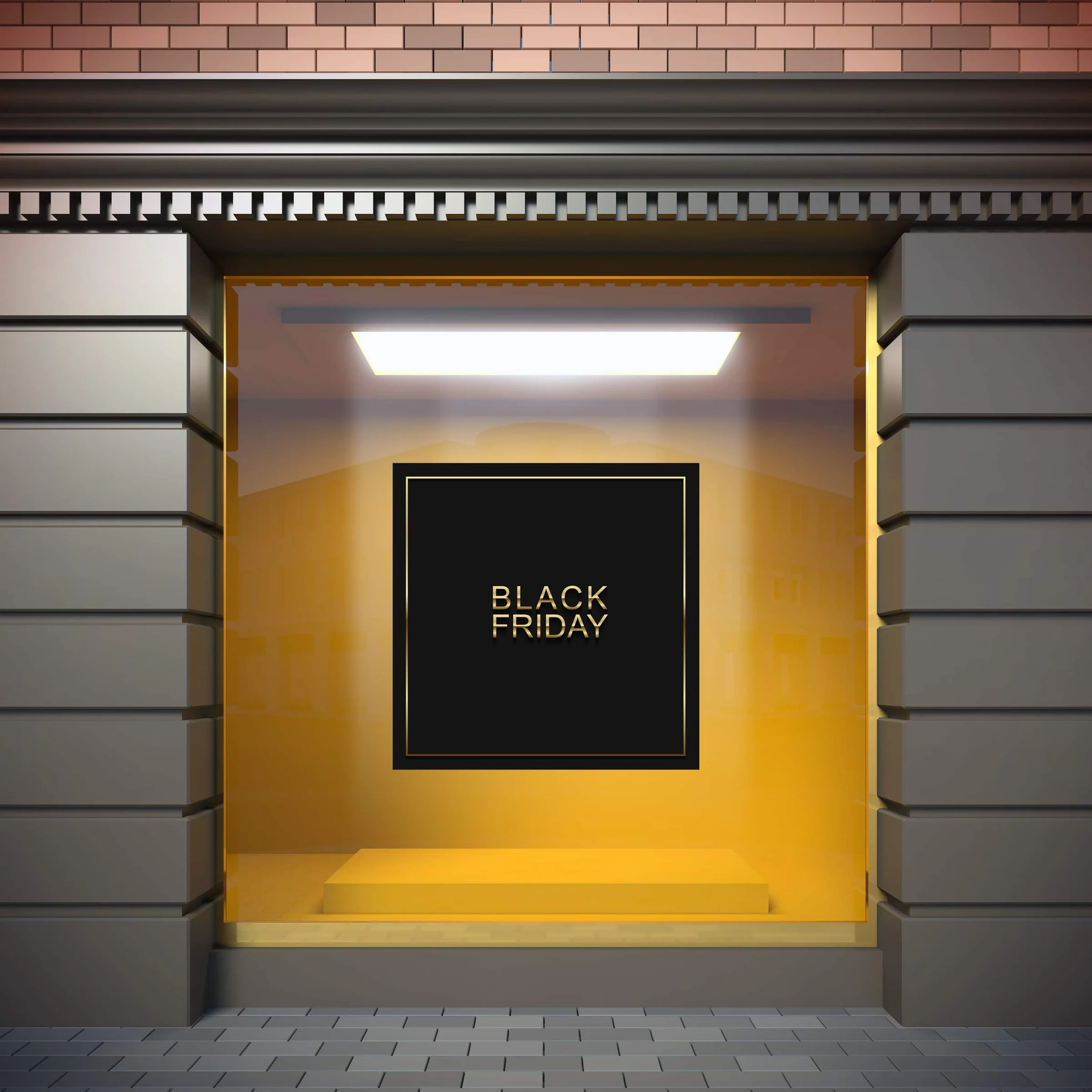 Φωτογραφία προϊόντος: Black Friday Βιτρίνα - Gold With Black Frame