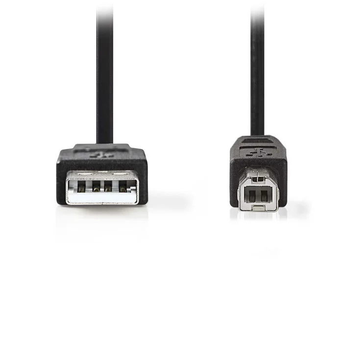 Φωτογραφία προϊόντος: Καλώδιο USB 2.0 A αρσ.- B αρσ., 1m nedis CCGT60100BK10, για εκτυπωτή, scanner, εξωτερ. σκληρό δίσκο κλπ (233-0738) μαύρο χρώμα