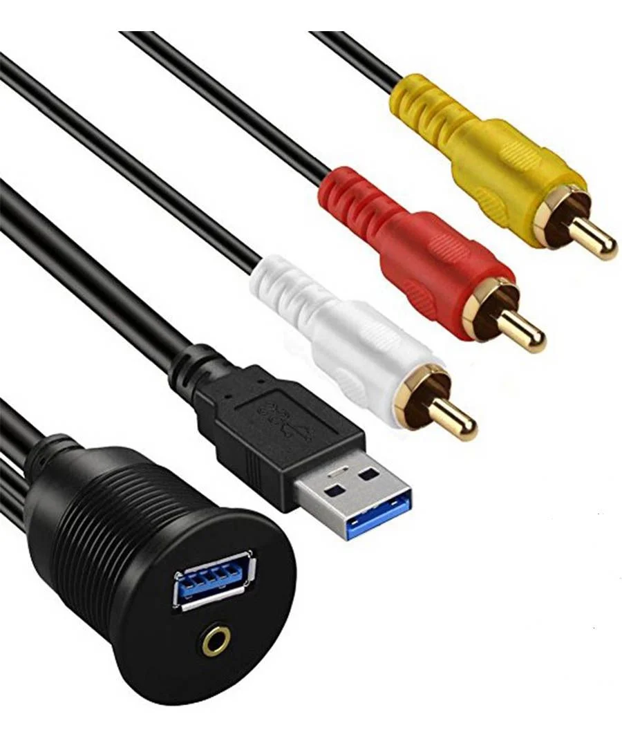 Φωτογραφία προϊόντος: Ampire XUC200 Προέκταση RCA & USB 2m (Τεμάχιο)