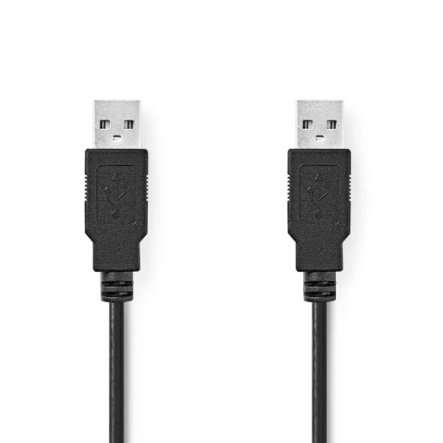Φωτογραφία προϊόντος: Καλώδιο USB 2.0 nedis αρσενικό σε αρσενικό, 3m, μαύρο χρώμα (CCGP60000BK30)