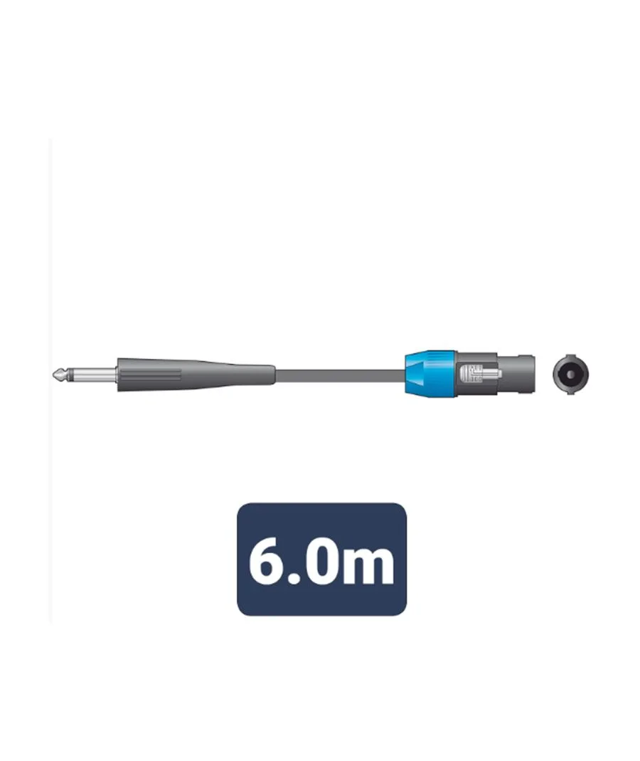 Φωτογραφία προϊόντος: Citronic SPK-J600 Καλώδιο Ηχείου 6.3mm Mono Jack Plug - Speaker Plug 6m (Τεμάχιο)