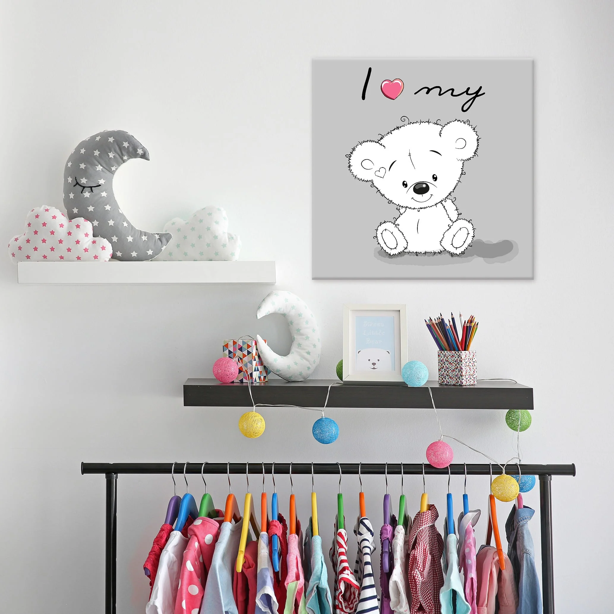 Φωτογραφία προϊόντος: Πίνακας Σε Καμβά - I love My Bear