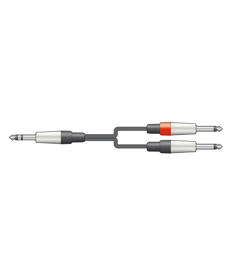 Φωτογραφία προϊόντος: Chord S6J-2M6J150 Καλώδιο Ήχου 6.3mm TRS Jack Plug - 2 x 6.3mm Mono Jack Plugs 1.5m (Τεμάχιο)