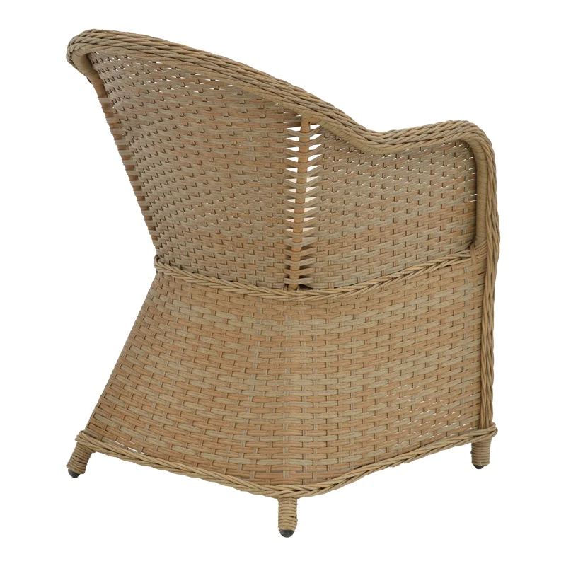 Φωτογραφία προϊόντος: Πολυθρόνα κήπου Hadrian pakoworld rattan καφέ- textilene μπεζ 57x70x85εκ (x1)
