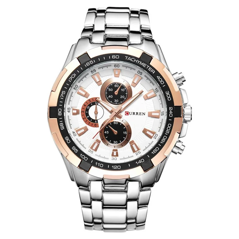 Φωτογραφία προϊόντος: Ανδρικό ρολόι Curren 8023 Silver-White-RoseGold