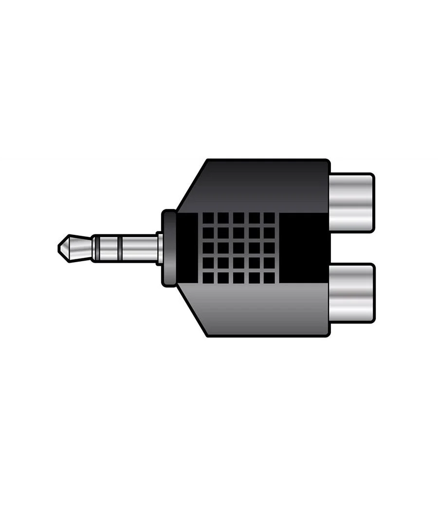 Φωτογραφία προϊόντος: Qtx 759.490UK Αντάπτορας 3,5mm Stereo Jack Plug – 2 x RCA Phono Socket (Τεμάχιο)