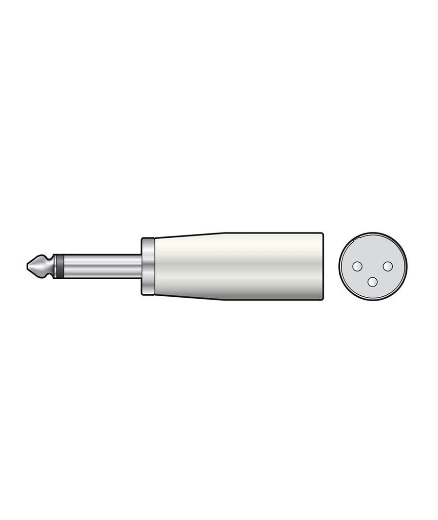 Φωτογραφία προϊόντος: Qtx 763.946UK Αντάπτορας 6.3mm Mono Jack – XLR Male (Τεμάχιο)