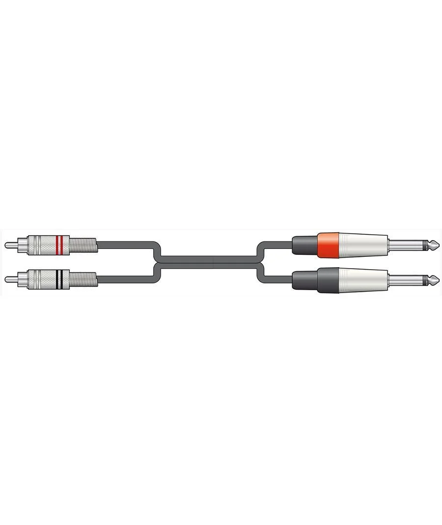Φωτογραφία προϊόντος: Chord 2R-2M6J300 Καλώδια Ήχου 2 x 6,3 mm Mono Jack Plugs - 2 x RCA Plugs 3m (Τεμάχιο)