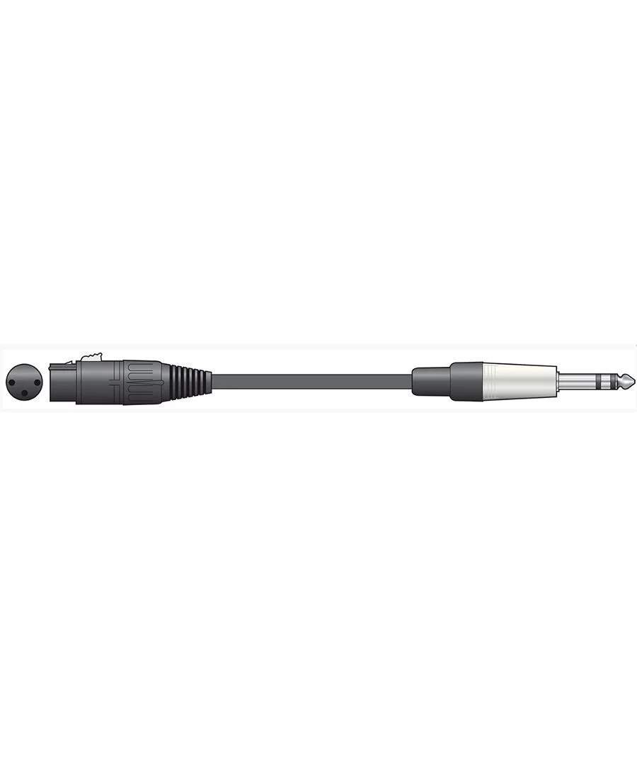Φωτογραφία προϊόντος: Citronic XF-S6J150 Καλώδιο Ήχου XLR Female - 6.3mm TRS Jack Plug 1.5m (Τεμάχιο)
