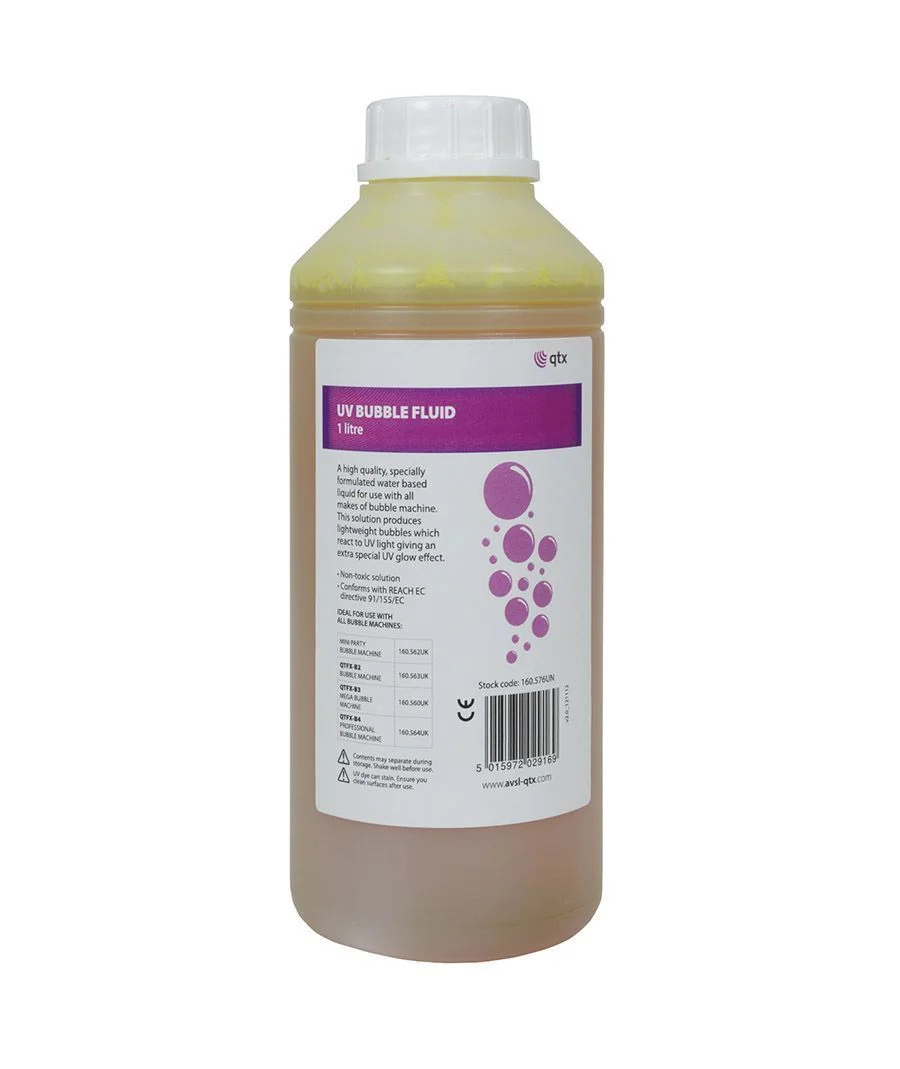 Φωτογραφία προϊόντος: Qtx UVBUBBLE-1L Υγρό Φυσαλίδων 1 Λίτρο (Τεμάχιο)