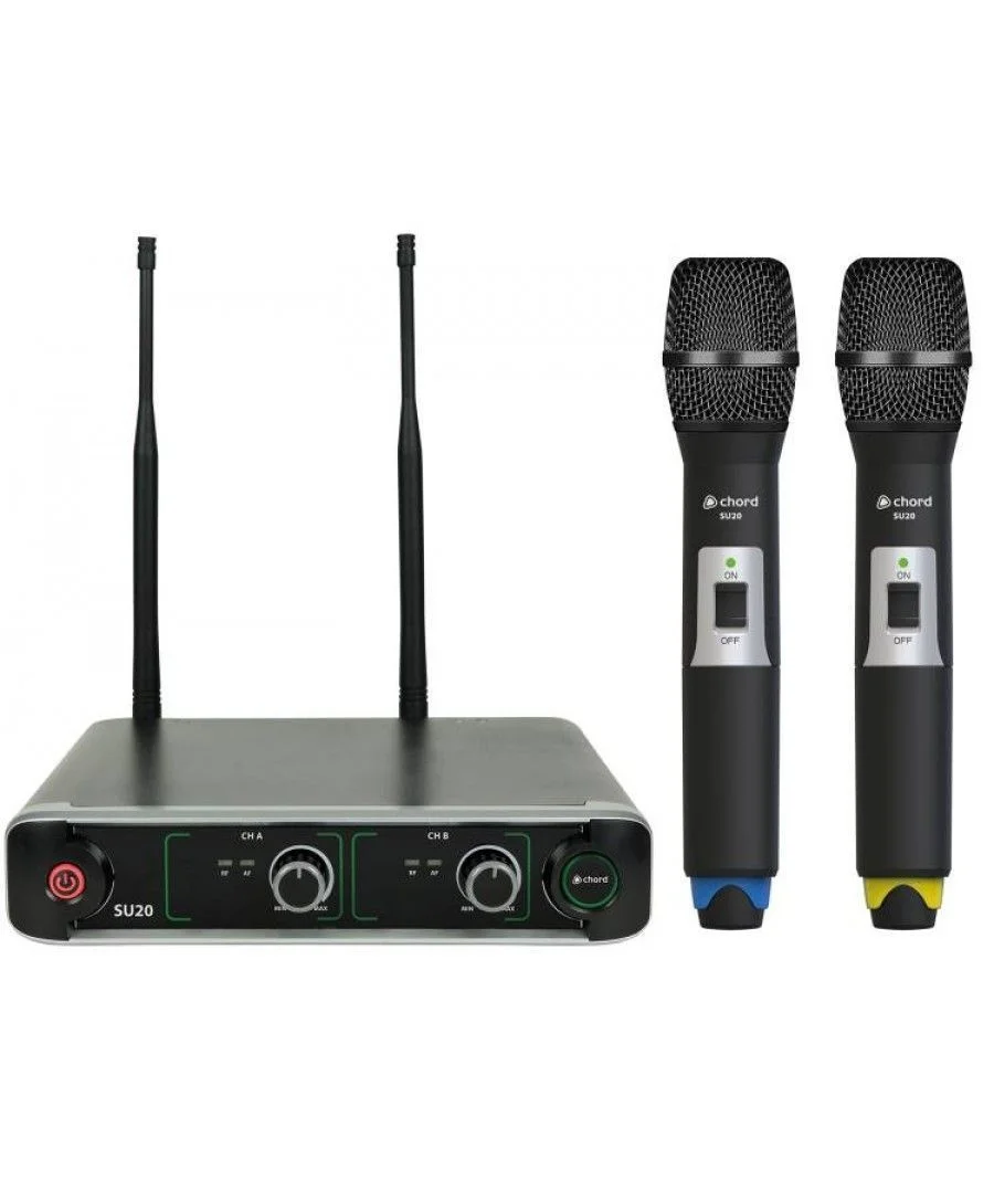 Φωτογραφία προϊόντος: Chord SU20-H-BY Compact Dual UHF Μικροφώνου (Σετ)