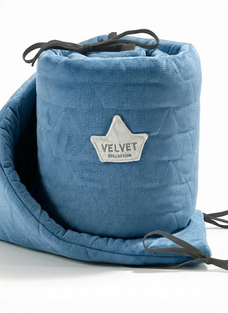 Φωτογραφία προϊόντος: Πάντα Κούνιας Velvet Dove Blue (210x25εκ.) - La Millou