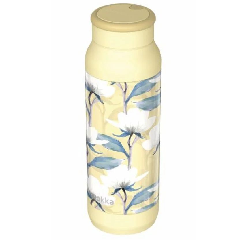 Φωτογραφία προϊόντος: Quokka Θερμός παγούρι Stainless steel Thermal Bottle with Silicone Handle ECHO MAGNOLIA 690 ML 40392