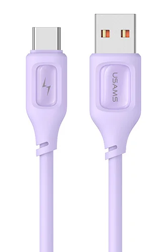 Φωτογραφία προϊόντος: USAMS καλώδιο USB-C σε USB US-SJ619, 3A, 1m, μωβ
