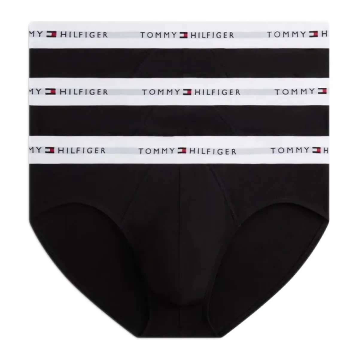 Φωτογραφία προϊόντος: Tommy Hilfiger Ανδρικό Slip Logo Waistband - Τριπλό Πακέτο, Χρώμα Black-Black-Black White Wb