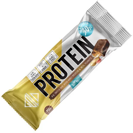 Φωτογραφία προϊόντος: Protein Choco Bar 70 gr Real Peanuts Gold Touch